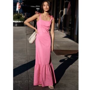 NWT Hot Pink Maxi Dress - Marcella NYC "Racine Dress"